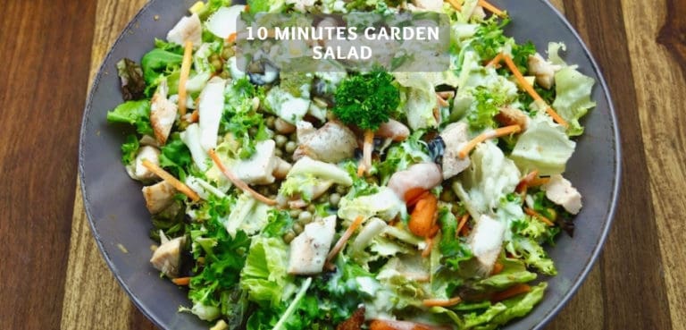 10 minutes garden salad – Healthy salad for barbecuing