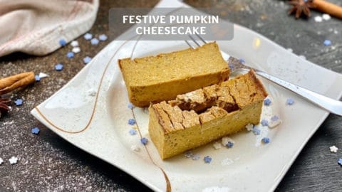 Festive Pumpkin Cheesecake - Healthy Pumpkin Cake