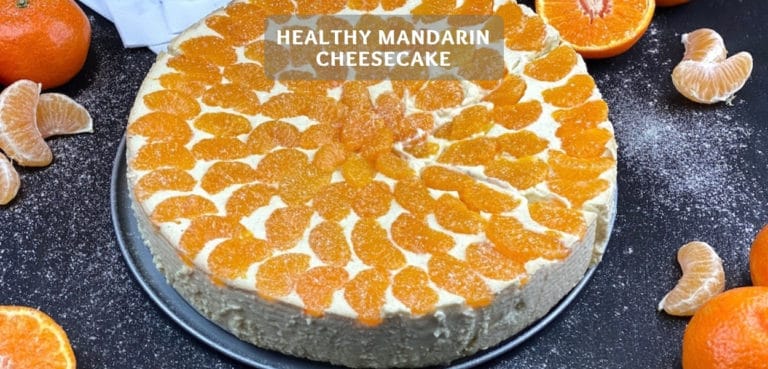 Healthy Mandarin Cheesecake Recipe – Vanilla mandarin cheesecake