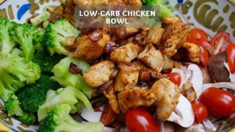Low-Carb Chicken Bowl - Volume-Rich Low-Carb Recipe