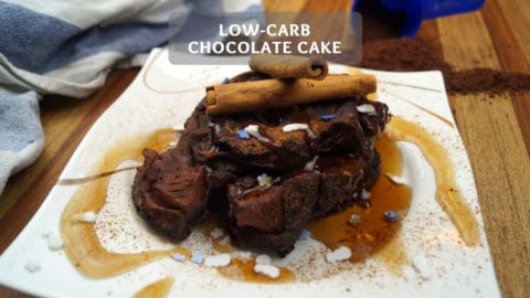 Low-carb chocolate cake recipe - Healthy chocolate microwave cake