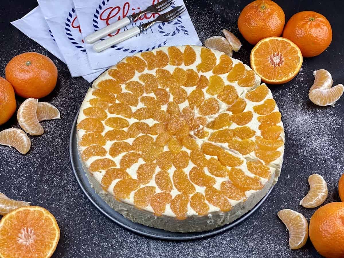 Mandarin cheesecake