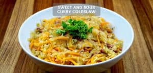 Sweet and sour coleslaw