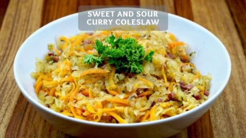 Sweet and sour coleslaw