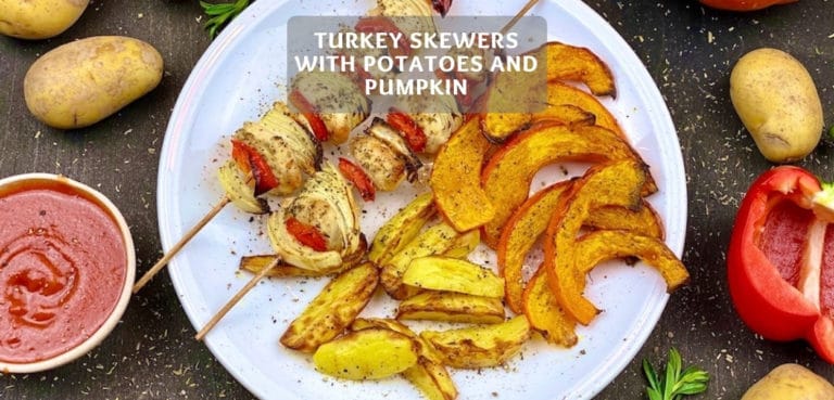 Turkey Skewers with Potatoes and Pumpkin – Healthy Pumpkin Recipe