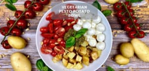 Vegetarian Pesto Potatoe Bowl