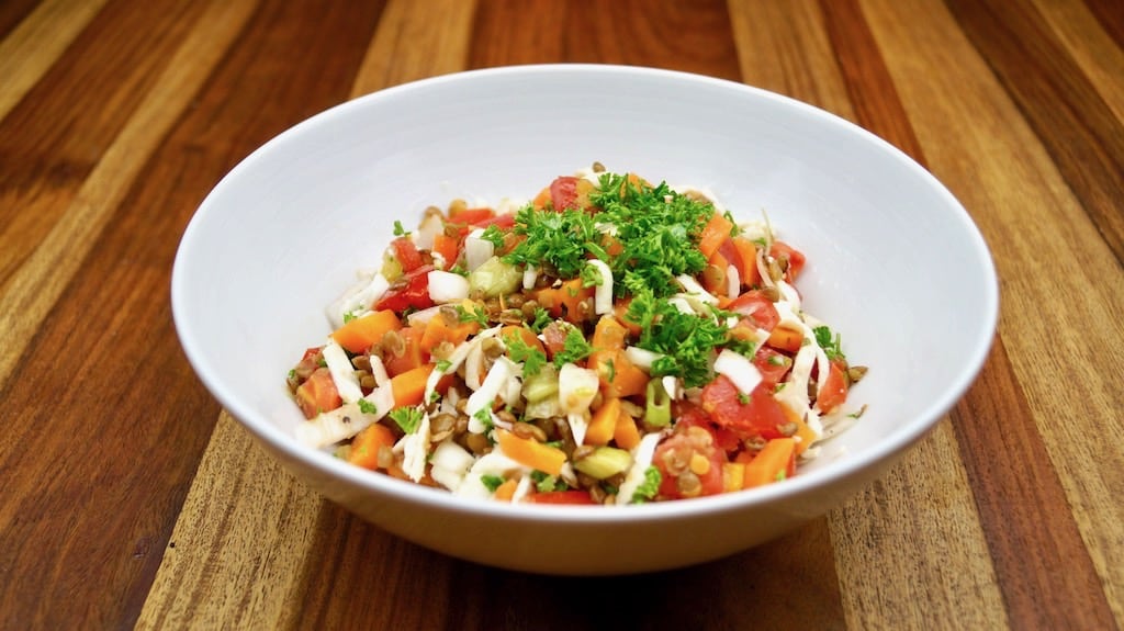 fitness lentil salad